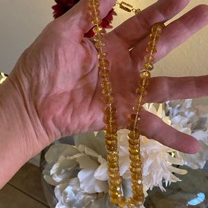 Beautiful high quality faceted citrine necklace